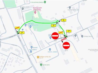 Satiksmes ierobezojumu karte 23.11.2023.